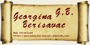 Georgina Berisavac vizit kartica